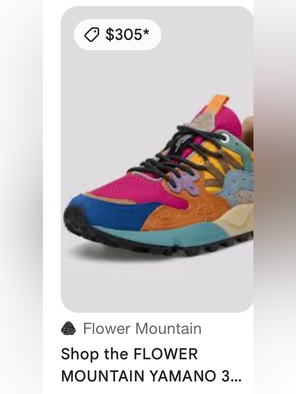 Flower Mountain YAMANO 3 WOMAN Sneakers in Orange- Raspberry- Black - Picture 3 of 16